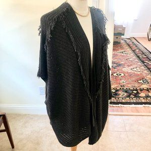 Like New Ella Moss Fringe Open Cardigan Size M/L